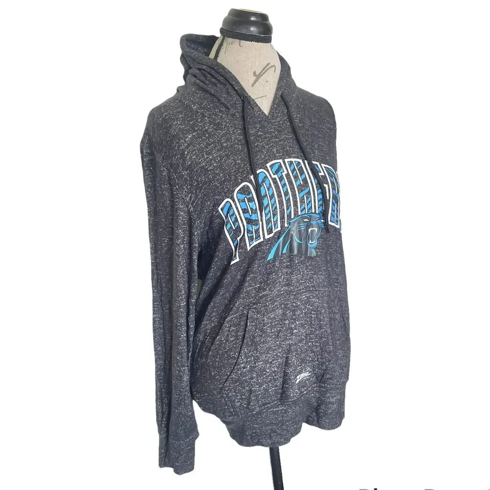 Carolina Panthers Sweatshirt Hoodie Women Sz Small NFL Gameday Charcoal Gray